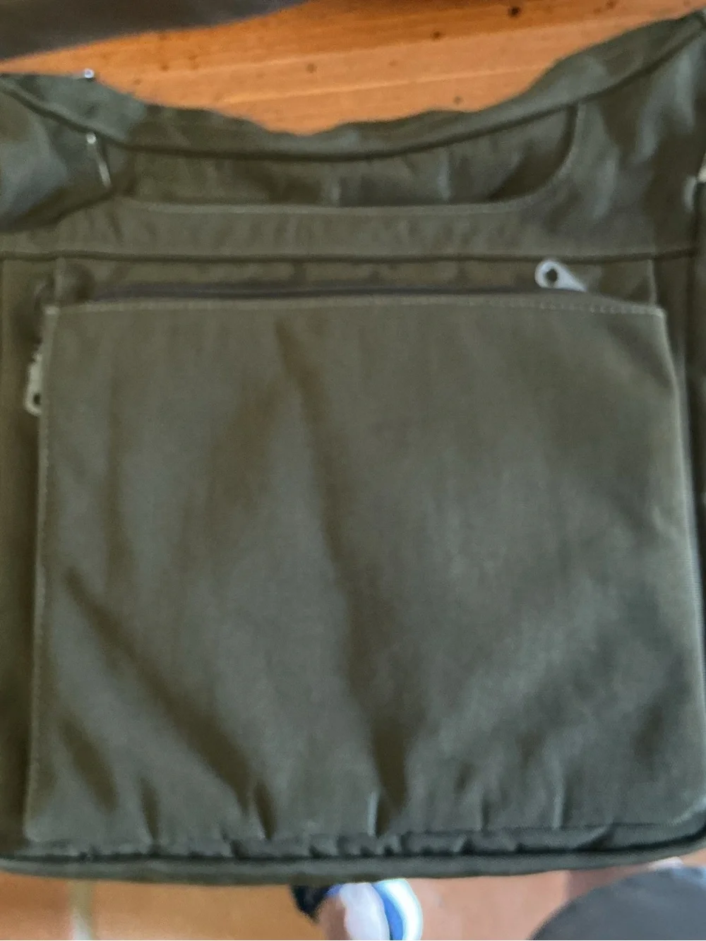 Ellington Olive Canvas Messenger Bag for Men